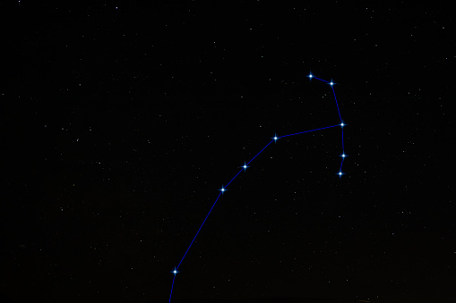 Constellation Scorpio, Scorpius in the northern hemisphere