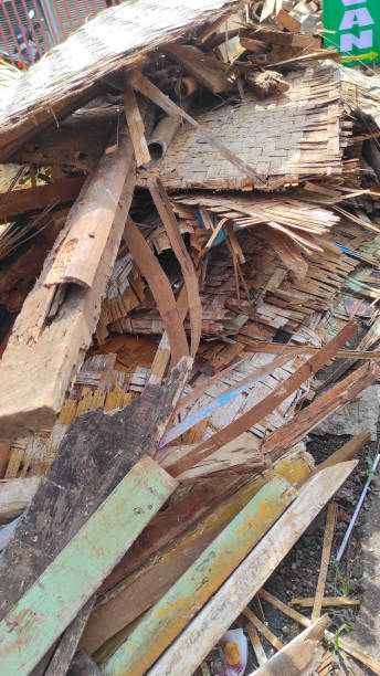 istock Debris from a shack - stock photo 1406670264