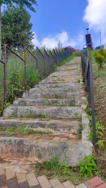 istock Steps along the hill - Stock photo 1406671804