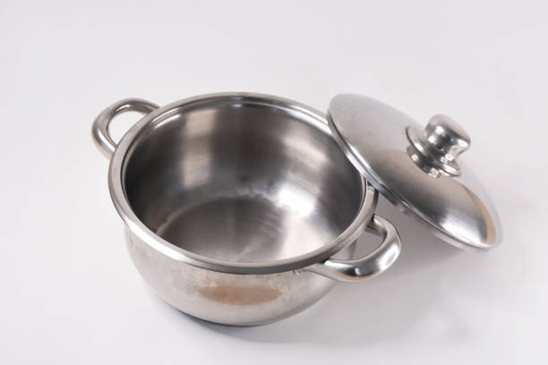 istock Old stainless steel saucepan 1406676092