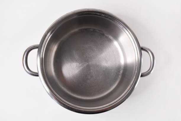 istock Old stainless steel saucepan 1406676516