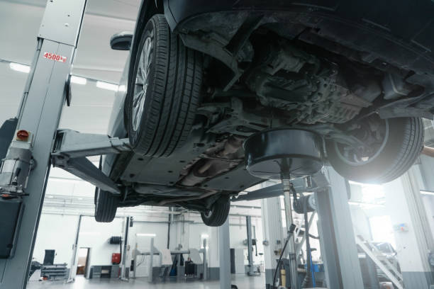 istock Car in car service. Diagnostics and troubleshooting. Auto warranty service 1406679107