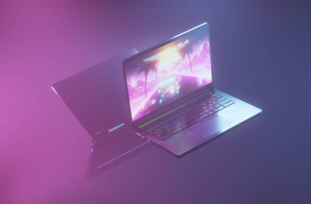 istock Back to back gaming laptops for gamers on the move 1406679221