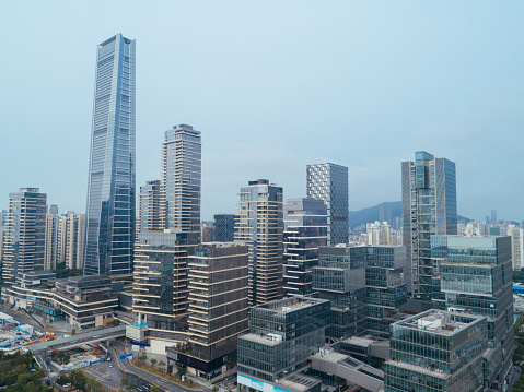 Aerial view of landscape in Shenzhen city,China