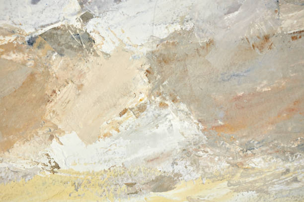 istock Abstract painting marks in warm, earthy colours 1406680866