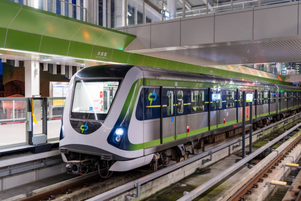 taichung mrt system metra zielona linia. taichung city, tajwan. - mrt track zdjęcia i obrazy z banku zdjęć