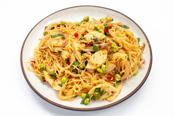 istock Rice vermicelli noodles spicy salad 1406685499