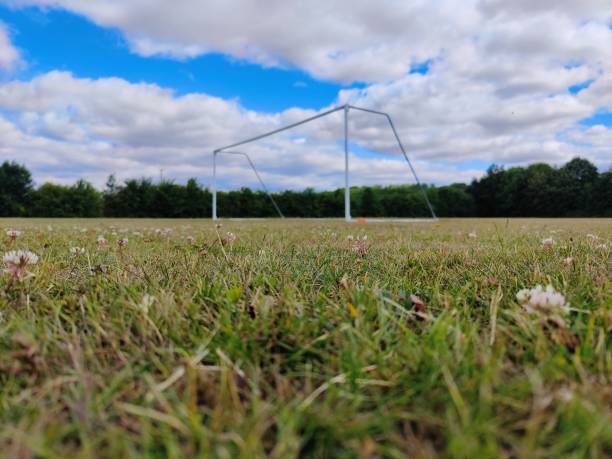 istock Soccer goal no net 2 1406690356