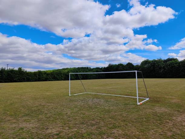 istock Soccer goal with no net 3 1406690367