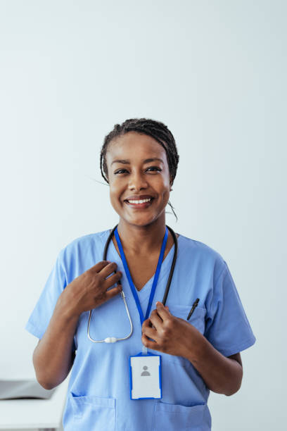 istock Happy nurse at hospital 1406698230