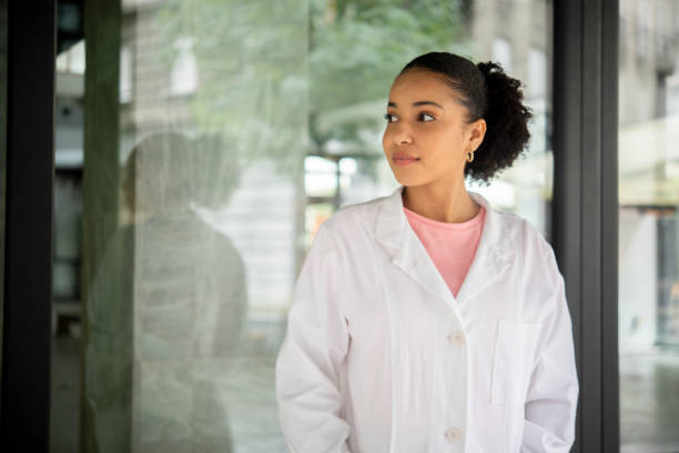 istock Happy young female doctor 1406701605