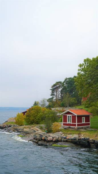 istock Red Hut on Stockholm Swedish Archipelago 1406704290