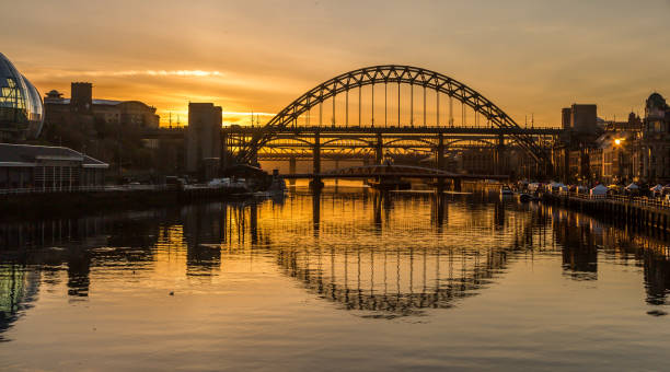 istock The Tyne Bridge at sunset, reflecting in the almost still River Tyne beneath 1406714216