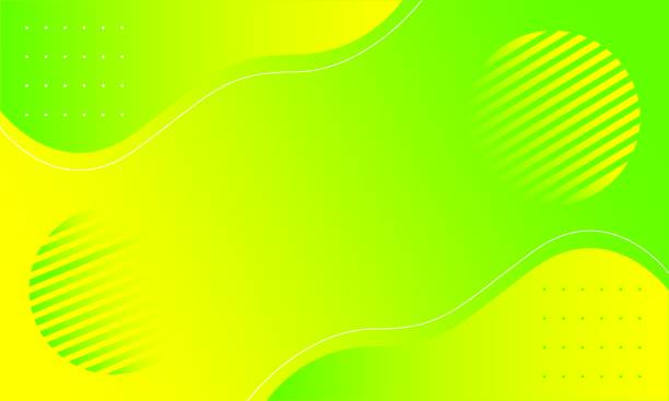 ilustrações de stock, clip art, desenhos animados e ícones de green and yellow gradient background with circles and dots. vector illustration of fashion abstract background. concept of sports, fashion, technology. vector illustration - tennis