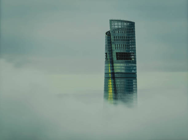 istock Shanghai tower in the cloudy 1406721879