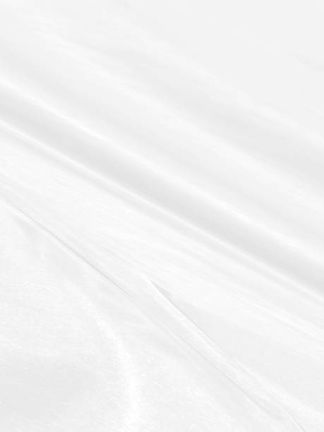 istock Clean fashion woven beautiful soft fabric abstract smooth curve shape decorative textile white background 1406725229