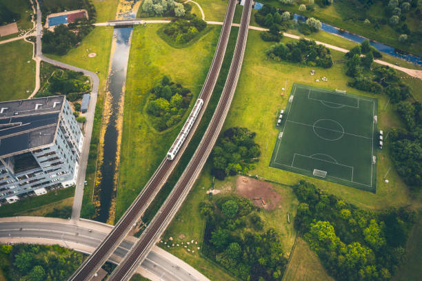 istock Commute by electric city train 1406726866