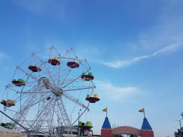 lunapark playground in preveza city greece summer season