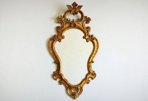 Ancient Golden Mirror .