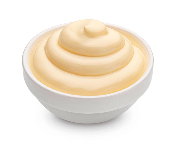 istock Mayonnaise sauce isolated on white background 1406749593