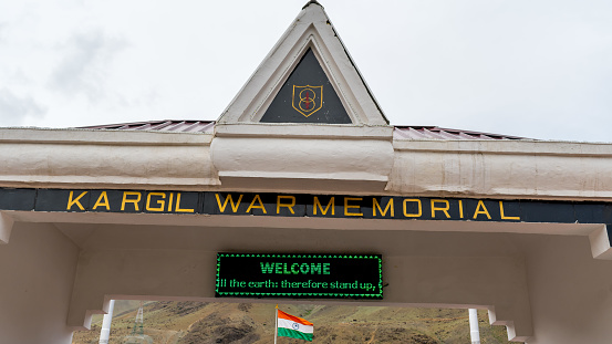 Dras, India - 04 July, 2022 - The Kargil War Memorial, also known as Dras War Memorial, is a war memorial built by the Indian Army in the town of Dras
