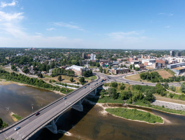 istock Aerial Lorne Bridge at Grand River, Brantford, Canada 1406751939
