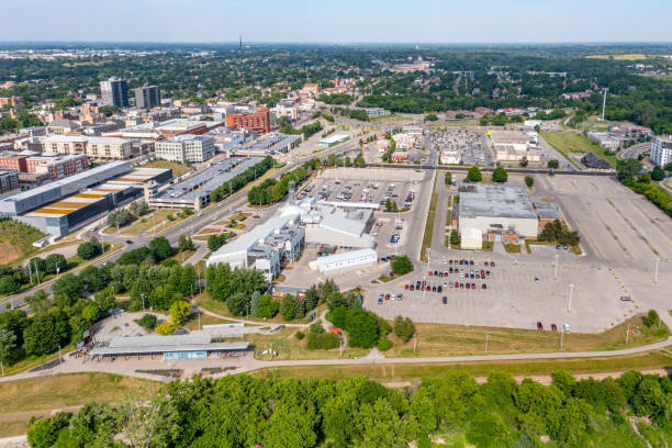 istock Aerial Cityscape, Brantford, Canada 1406751987