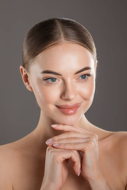 istock Pretty woman clean fresh skin 1406753733