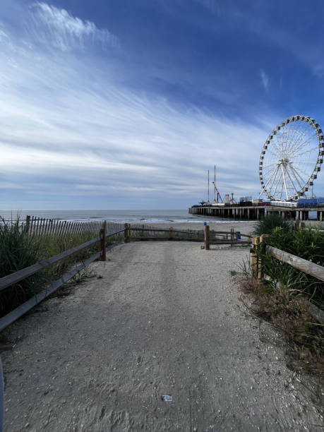 istock Ferris wheel on the pier 1406755601