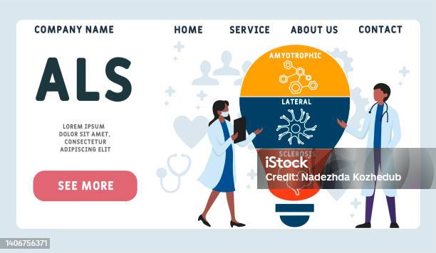 Als Intials Als Amyotrophic Lateral Sclerosis Acronym Stock Illustration - Download ...