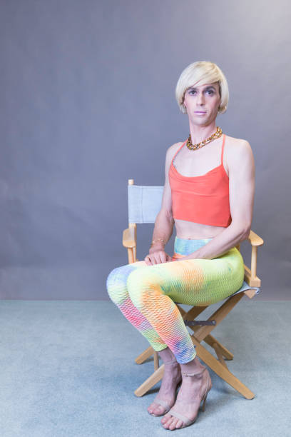 istock Cross-dresser photographed in a studio 1406758125
