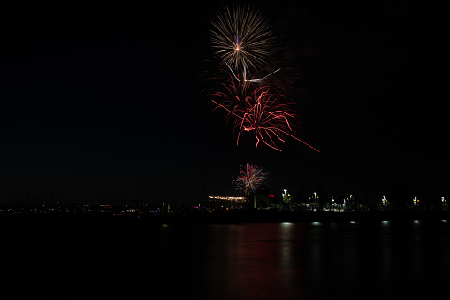 Fireworks show in Long Beach harbor to celebrate July 4th