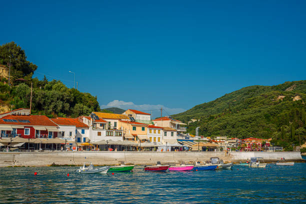 istock Beautiful panoramic view of Parga city 1406762438