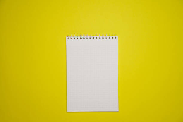 istock Notebook mockup with blank white blank for design and advertising. Notepad 1406763567