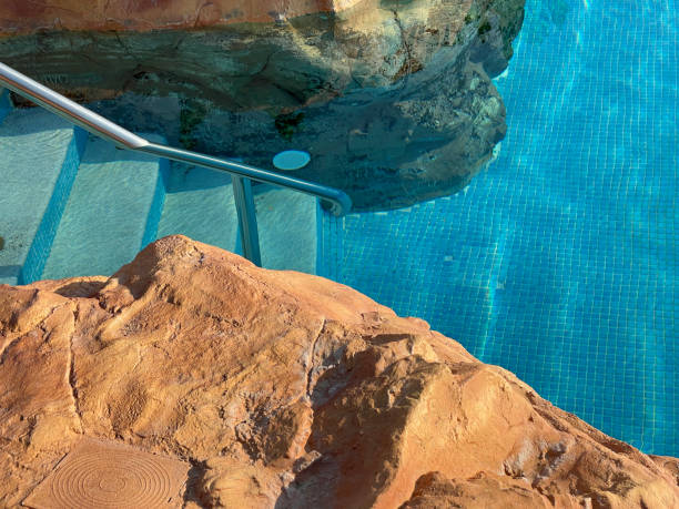 istock Swimming pool with stair 1406766286