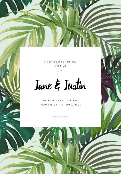 istock Dark hawaiian floral design with palm leaves and hibiscus flowers. Tropical summer vector background. 1406766428