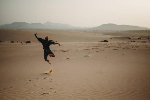 Free Stock Photo of Man Jumping on desert | Download Free Images and ...