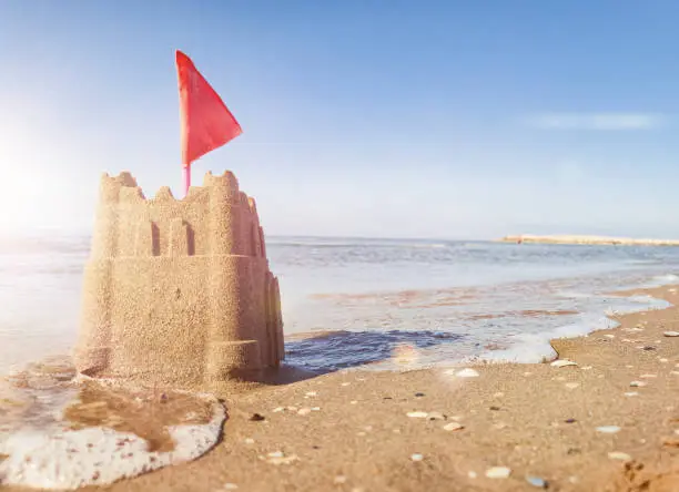 Sand Castle near the Sea