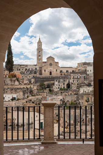 View on the cathedral of Matera, Southern Italy