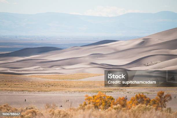 Great Sand Dunes National Park Presserve In Autumn Stock Photo - Download Image Now