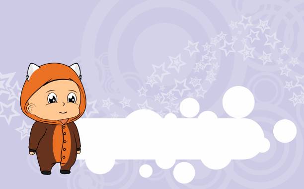 illustrations, cliparts, dessins animés et icônes de bébé debout enfant dessin animé tigre pijama - young animal baby panda red