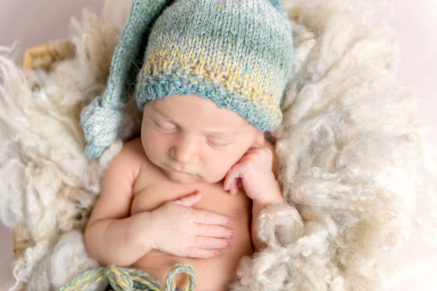 istock Close-up portrait of newborn sleeping 1406797687