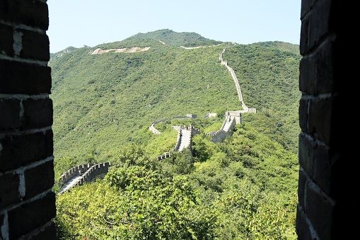 part of the YanMenGuan Chinese Great Wall in ShanXi horizontal composition
