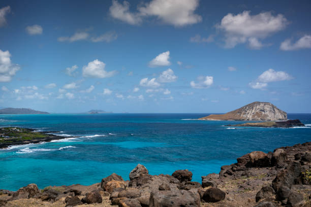 istock Sea with crystal clear water in Hawaii 1406800644