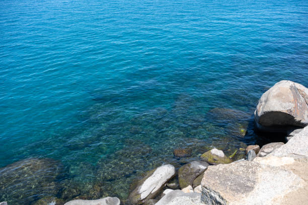 Sea with crystal clear water