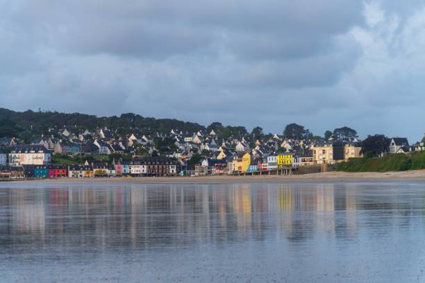 istock Morgat at sunrise with reflections on the beach at low tide 1406805942