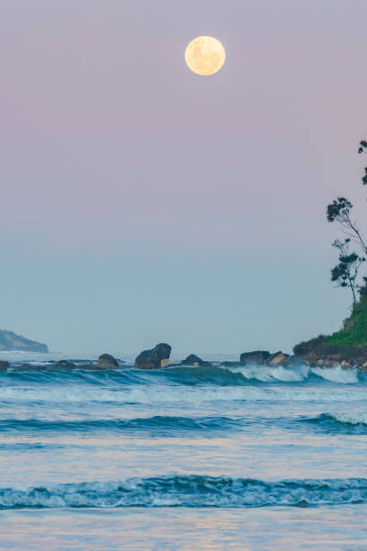 istock Strawberry Moon - Full Moon Rising 1406810413