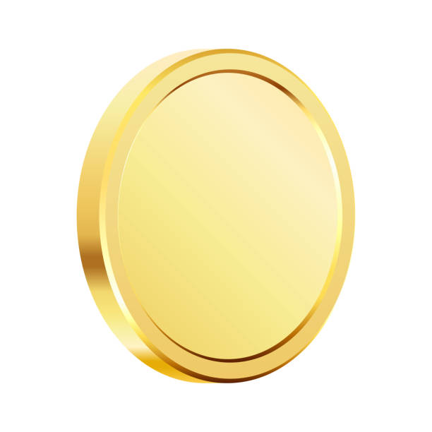 istock Golden money. Rotating gold coin. 1406812624
