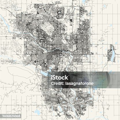 istock Calgary, Canada Vector Map 1406824068