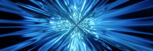 istock Futuristic Wormhole High Speed Tunnel panorama Background 3D rendering 1406824151